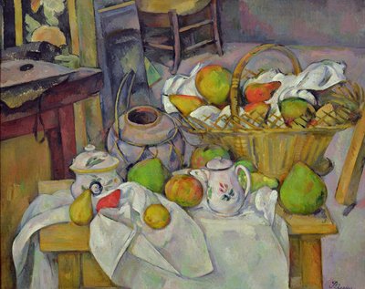 Naturaleza muerta con cesta de Paul Cézanne